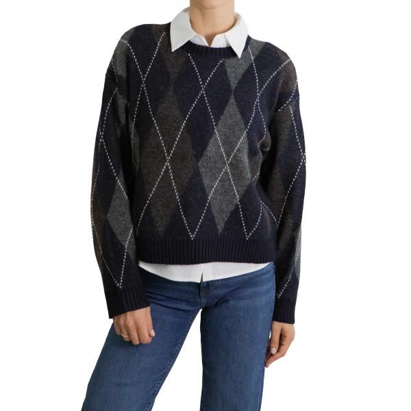 Maglione girocollo con rombi Only 